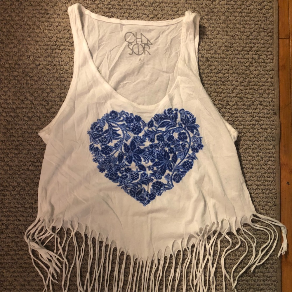 Chaser fringe crop top